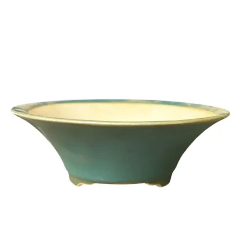 Turquoise Fine Glazed Bonsai Pot 15cm