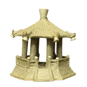 Handmade Clay Chinese Pavilion 6cm
