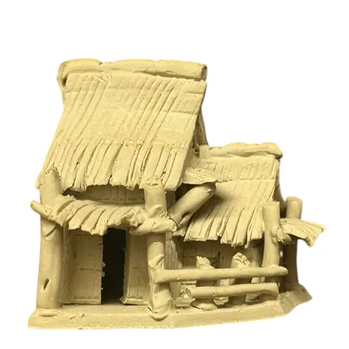 Handmade Clay House 6cm