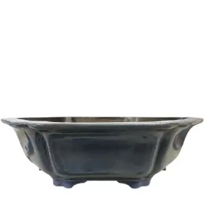 Blue Hexagon Fine Glazed Bonsai Pot 51cm