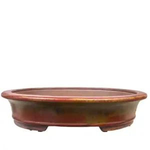 Red-Brown Oval Bonsai Pot 49cm