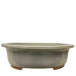 Tongrae Oval Off-White Bonsai Pot 36cm