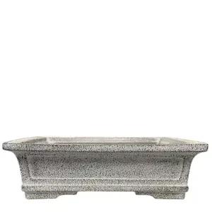 Tongrae Rectangle Grey Speckled Bonsai Pot 42cm