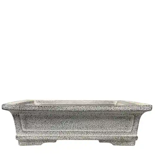 Tongrae Rectangle Grey Speckled Bonsai Pot 42cm