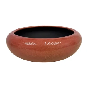 Old Pink Glazed Round Bonsai Pot 32cm