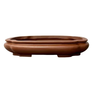 Unglazed Flower Shape Ceramic Bonsai Pot 37cm