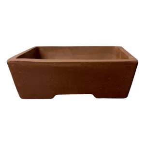 Unglazed Rectangle Ceramic Bonsai Pot 25cm