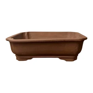 Unglazed Rectangle Ceramic Bonsai Pot 27cm