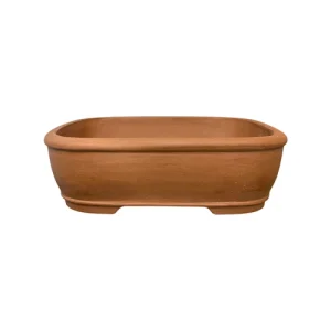 Unglazed Brown Rectangle Ceramic Bonsai Pot 32cm