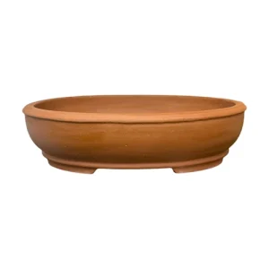 Unglazed Oval Ceramic Bonsai Pot 38cm