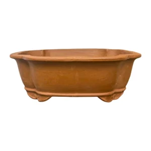 Unglazed Rectangle Flower Ceramic Bonsai Pot 37cm
