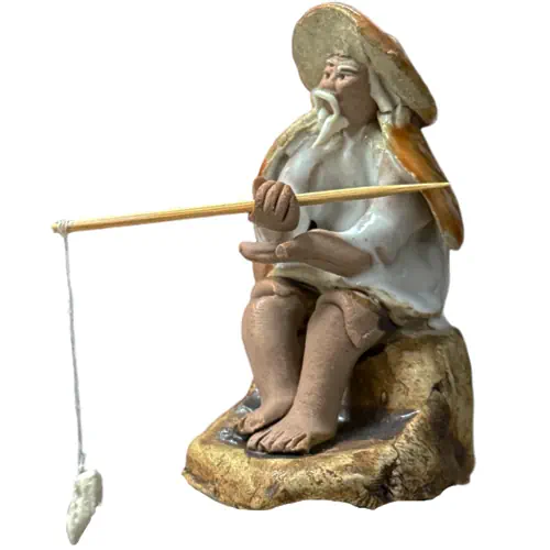 Detailed Chinese Fisherman 7cm