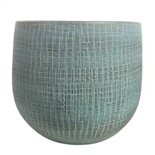 Light Blue House Plant Pot 14cm