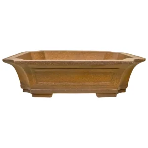 Rustic Ochre Handmade Unglazed Rectangle Pot 50cm