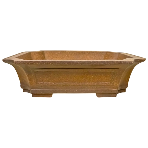 Rustic Ochre Handmade Unglazed Rectangle Pot 50cm